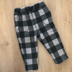 Plaid Warm Drawstring Pant -Q8